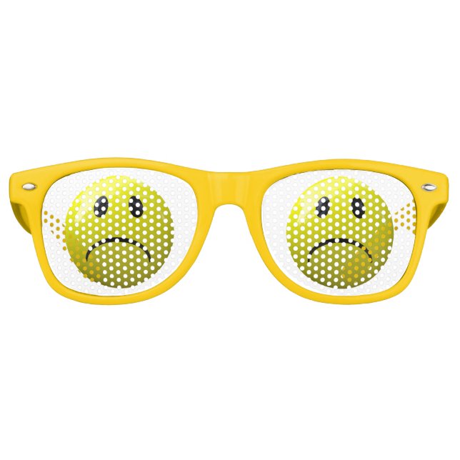 gafas de sol de emoji de cara infeliz (Anverso)