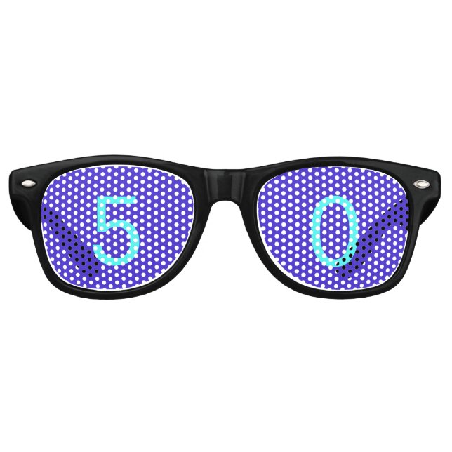 Gafas de sol de Fiesta azul morado (Anverso)