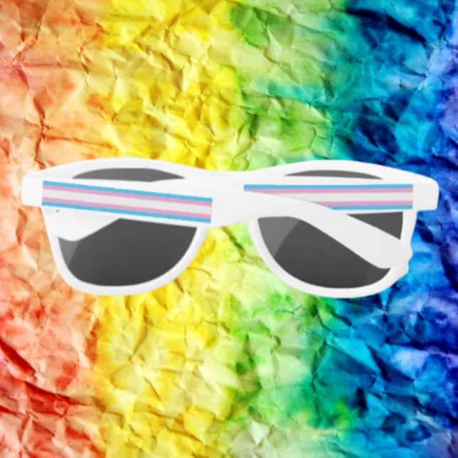 Gafas de sol de Fiesta de bandera del orgullo tran (Subido por el creador)