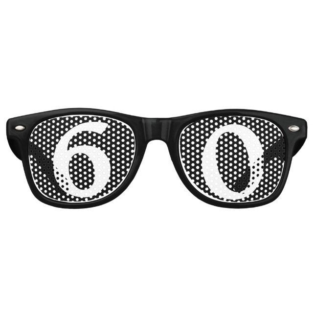 Gafas de sol de fiesta de cumpleaños de 60 años (Anverso)