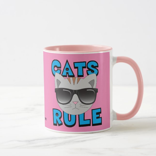 Gafas de sol de gato dominan Taza Kitty (Derecha)