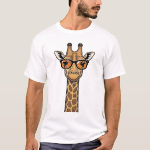 Gafas de sol de jirafa geniales Camiseta de grabad