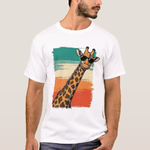 Gafas de sol de jirafa geniales Camiseta vintage d