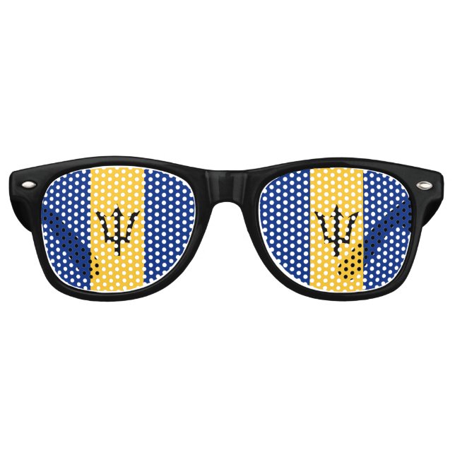 Gafas de sol de la bandera de Barbados Fiesta (Anverso)