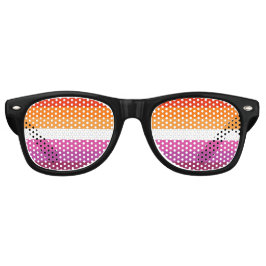 Gafas de sol de la bandera del orgullo lésbico