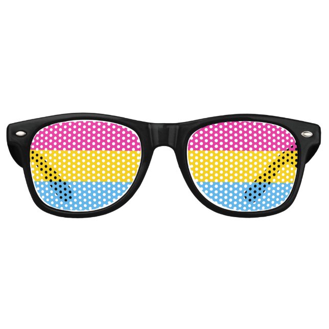Gafas de sol de la bandera del orgullo pansexual (Anverso)
