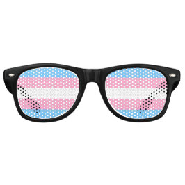 Gafas de sol de la bandera del orgullo transgénero