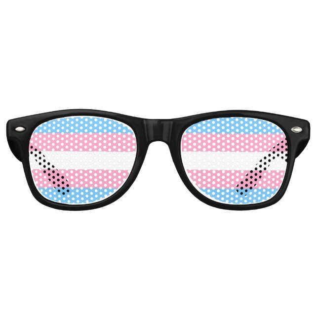 Gafas de sol de la bandera del orgullo transgénero (Anverso)
