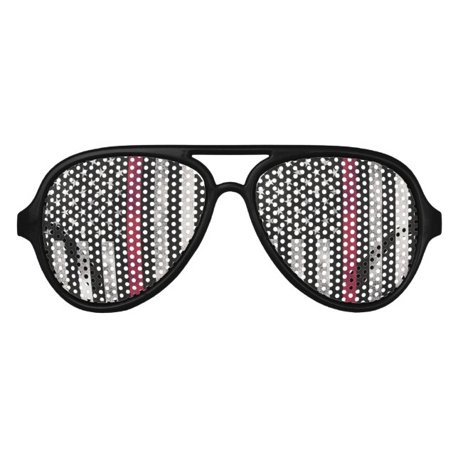 Gafas de sol de la línea roja delgada, la izquierd (Anverso)