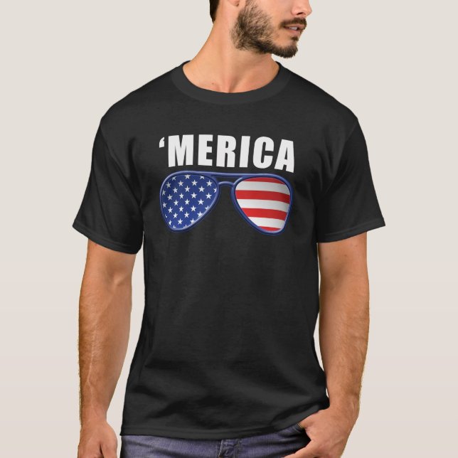 Gafas de sol de Merica - camiseta (Anverso)