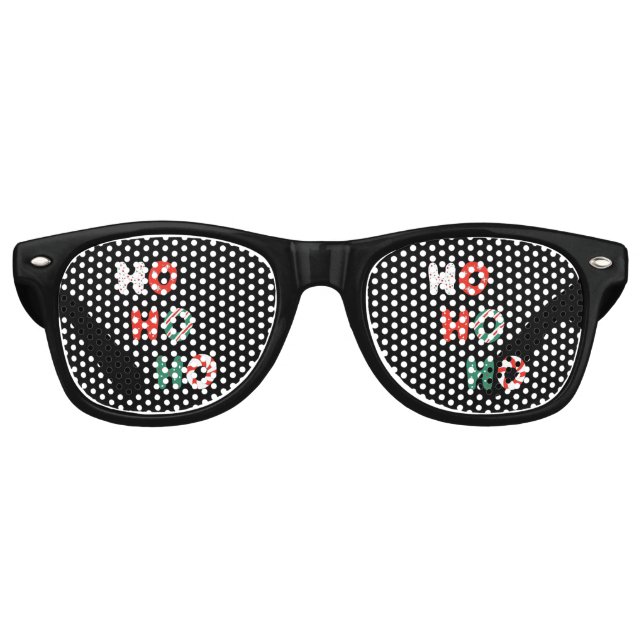 Gafas de sol de Navidad Ho Ho Ho Retro (Anverso)