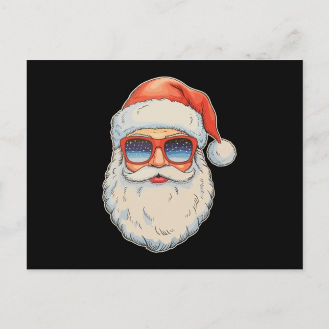 Gafas de sol de Navidad retro cara de Santa Navida (Anverso)