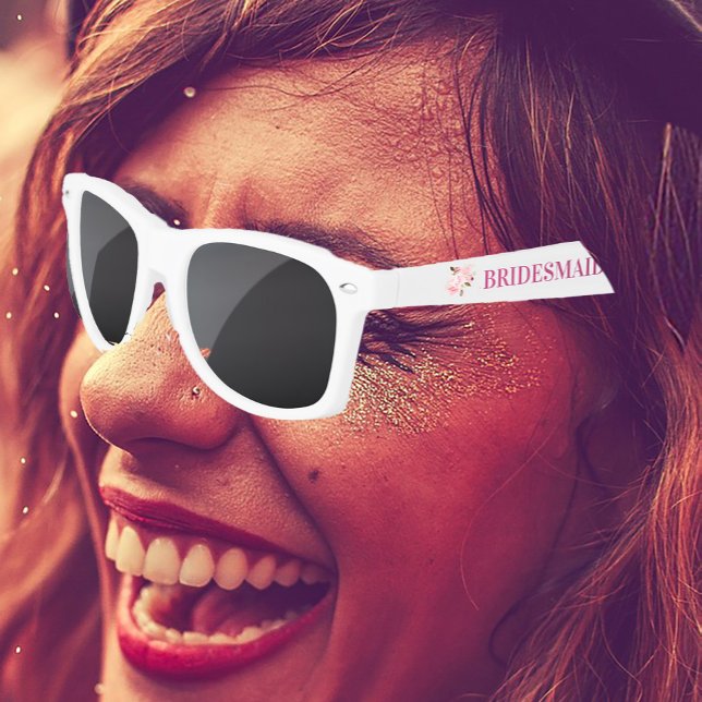 Gafas de sol de plástico para damas de honor con f (Subido por el creador)