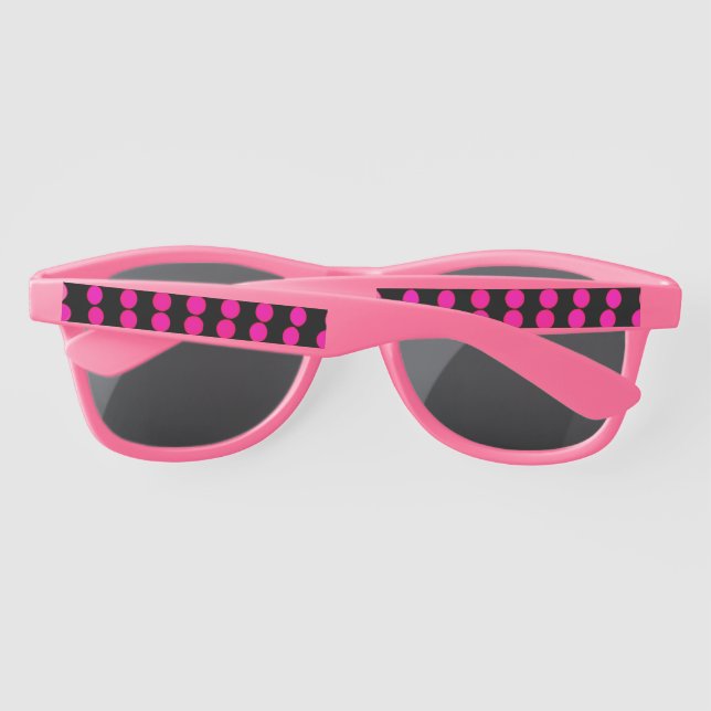 Gafas de sol de plástico rosa (Reverso)
