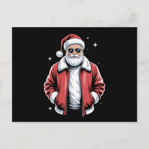 Gafas de sol de Santa de Navidad Chaqueta de cuero
