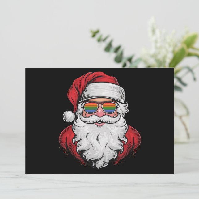 Gafas de sol de Santa Orgullo Navidad Pijama X-mas (Anverso de pie)