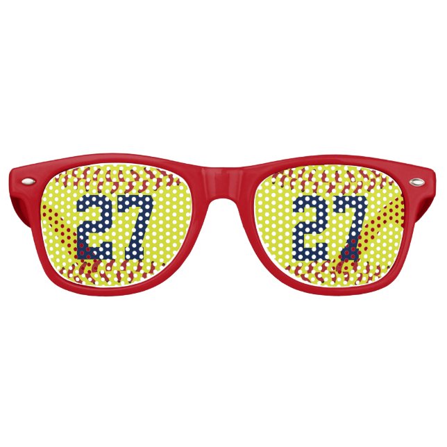 Gafas de sol de Softball personalizadas (Anverso)