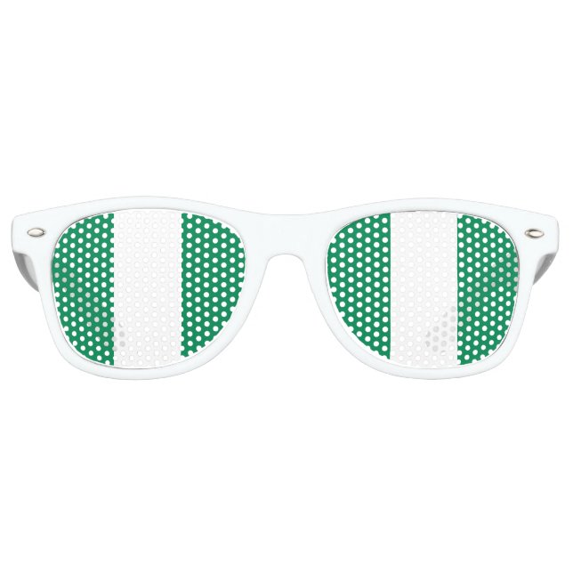 Gafas de sol de tonos fiestas - Bandera de Nigeria (Anverso)
