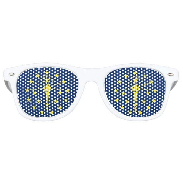 Gafas de sol de tonos fiestas con bandera de India (Anverso)
