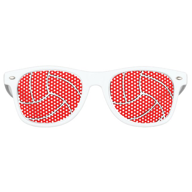 Gafas de sol del Fiesta de voleibol rojo personali (Anverso)