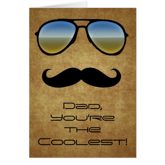 Gafas de sol del papá/tarjeta de felicitación
