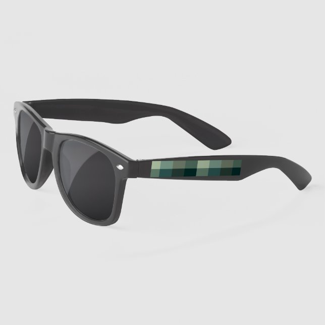 Gafas De Sol Diseño de Cuadro de Gingham Verde  (Izquierda)