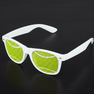 Gafas de sol divertidas para fiestas de tenistas