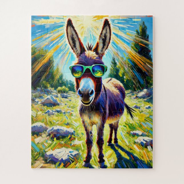 Gafas de sol Donkey 50 Piece niños rompecabezas (Vertical)