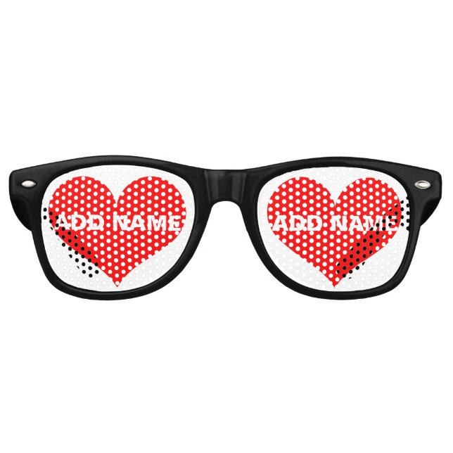 Gafas de sol el día de San Valentín personalizadas (Anverso)