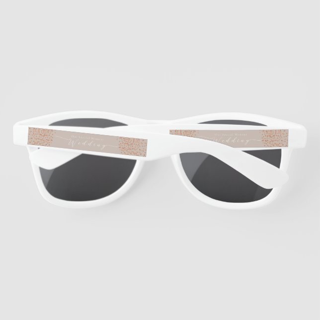 Gafas De Sol Elegante Rosa de Moda Boda (Reverso)