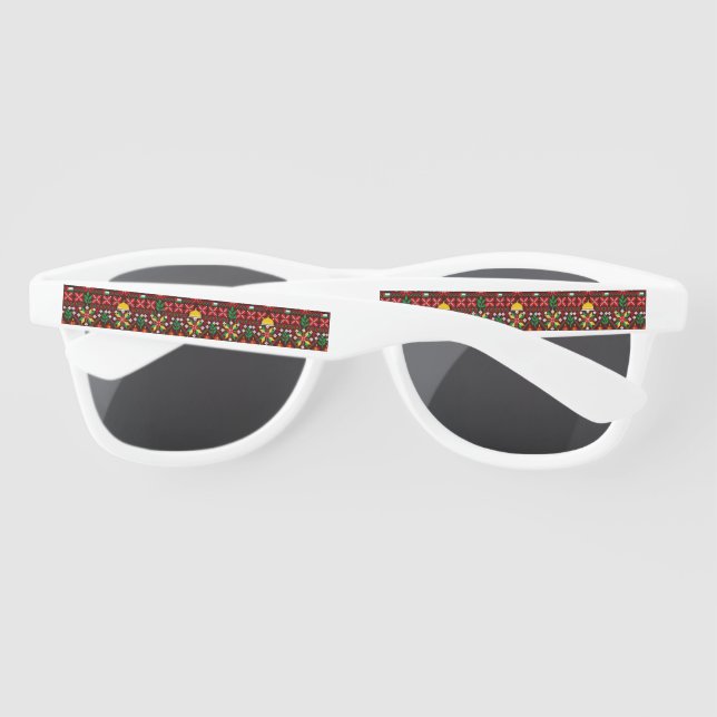 Gafas De Sol Embrodería tradicional de Palestina Tatreez (Reverso)