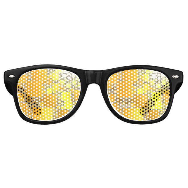 Gafas de sol Fiesta cuadrado amarillo y Naranja (Anverso)