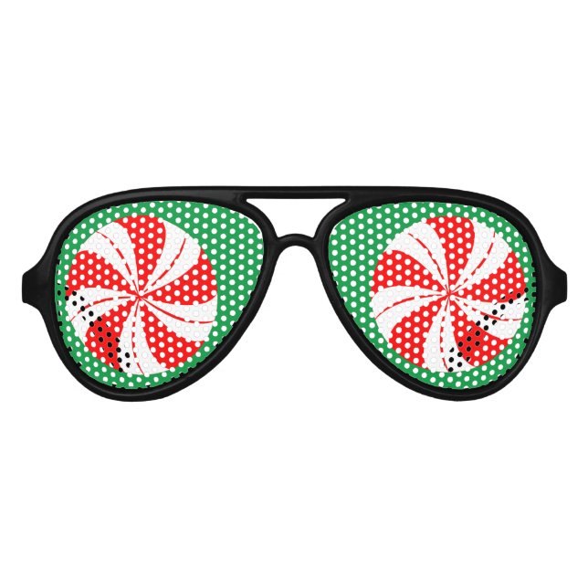 Gafas de sol Fiesta de Navidades de menta (Anverso)