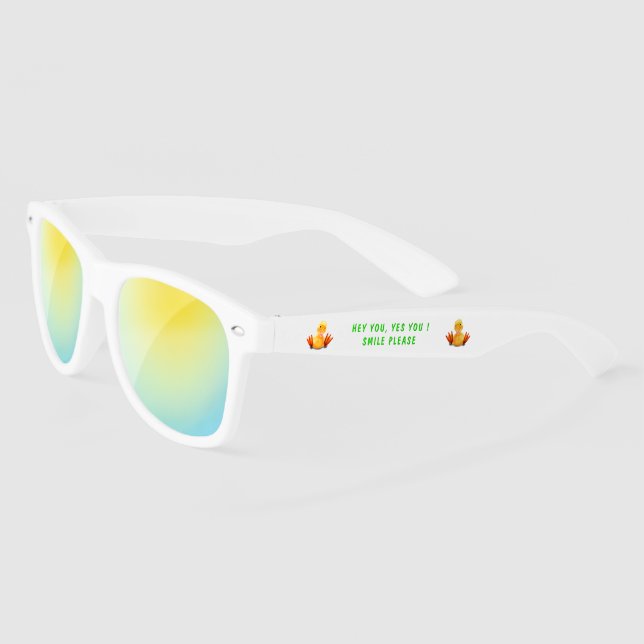 Gafas de sol Funny Duck - Texto personalizado (Izquierda)