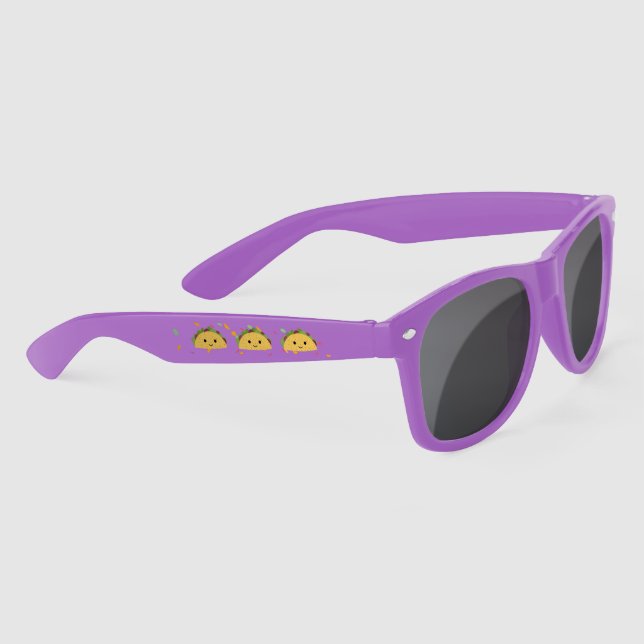 Gafas De Sol Funny Taco Pun y Kawaii Taco (Derecha)