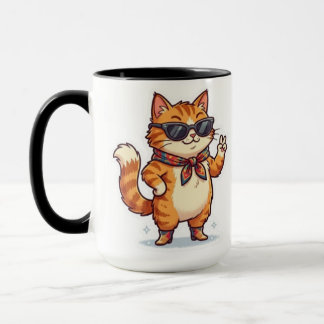 Gafas de sol Gato descarado tazas – Felino lindo y