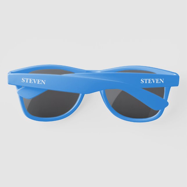 Gafas De Sol ¡GENIAL! 😎Gafas de sol azules personalizadas  (Reverso)