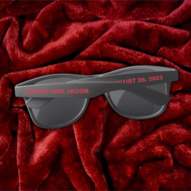 Gafas De Sol Hasta la muerte nos hacen parte gótica, rojo y neg (Subido por el creador)