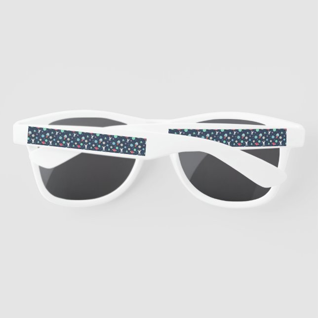 Gafas De Sol Ilustración de patrón espacial (Reverso)