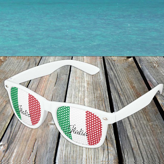 Gafas de sol italianas y Fiestas/bandera italiana (Subido por el creador)