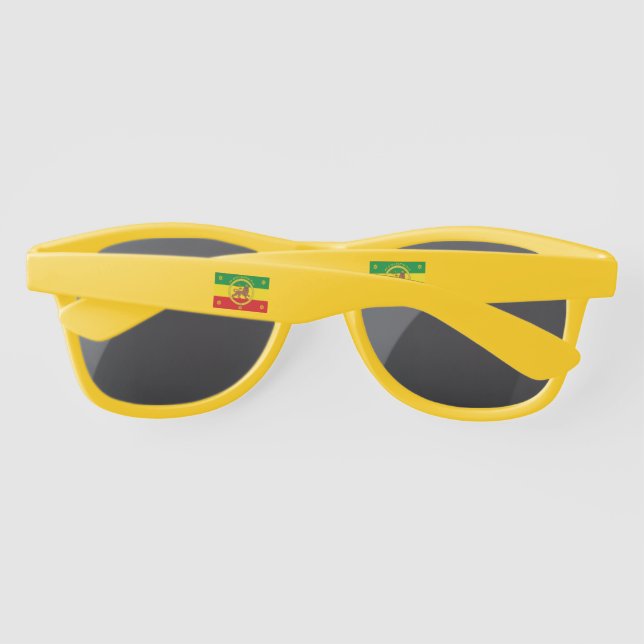 Gafas De Sol Jamaica Strong! Jamrock Flag Rasta Reggae Roots (Reverso)