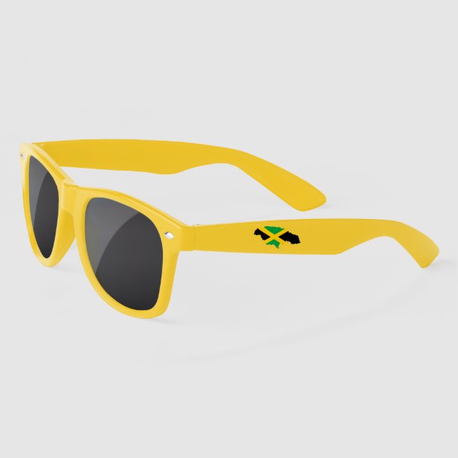 Gafas De Sol Jamaica Strong! Jamrock Flag Rasta Reggae Roots  (Izquierda)