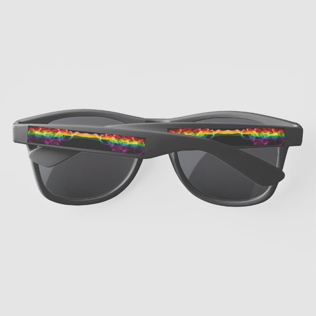 Gafas De Sol La pluma de energía de arcoíris de SlipperyJoe atr (Reverso)
