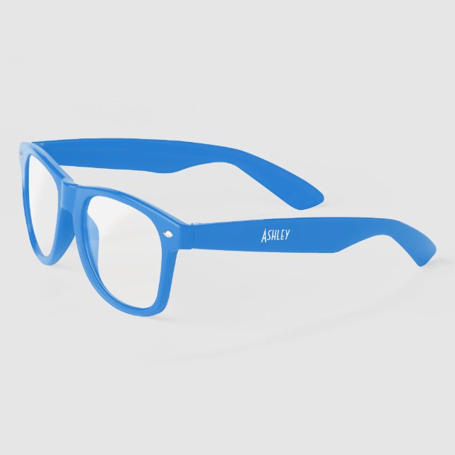 Gafas De Sol Lente azul transparente personalizada (Izquierda)
