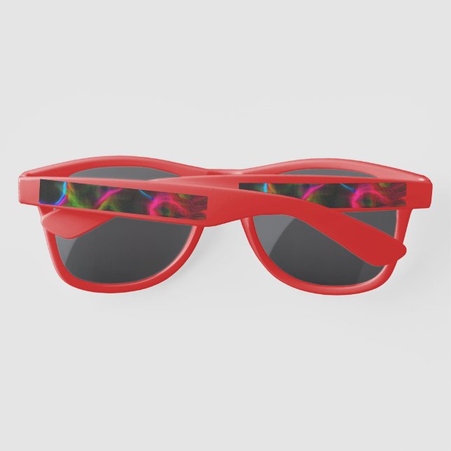 Gafas De Sol Líneas abstractas de color (Reverso)
