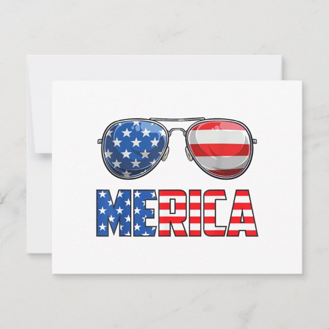 Gafas de sol Merica 4 de julio para hombres mujere (Anverso)