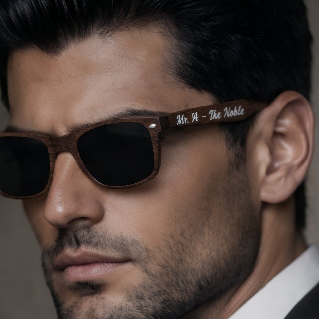 Gafas De Sol Mr.Y - The Nobel Personalized 2026 – (Mr. A – The Noble
For the man defined by character.
#TheNoble #MensLuxuryStyle #WoodenSunglasses #G)