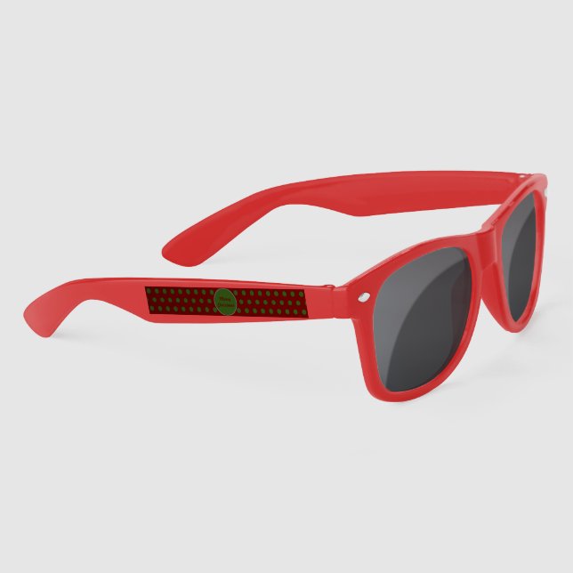 Gafas de sol navideñas (Maroon & Hunter Green) (Derecha)