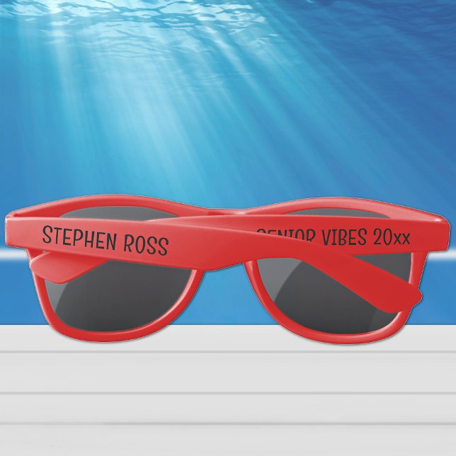 Gafas De Sol Nombre, Vibes Senior 20xx, Rojo (Subido por el creador)