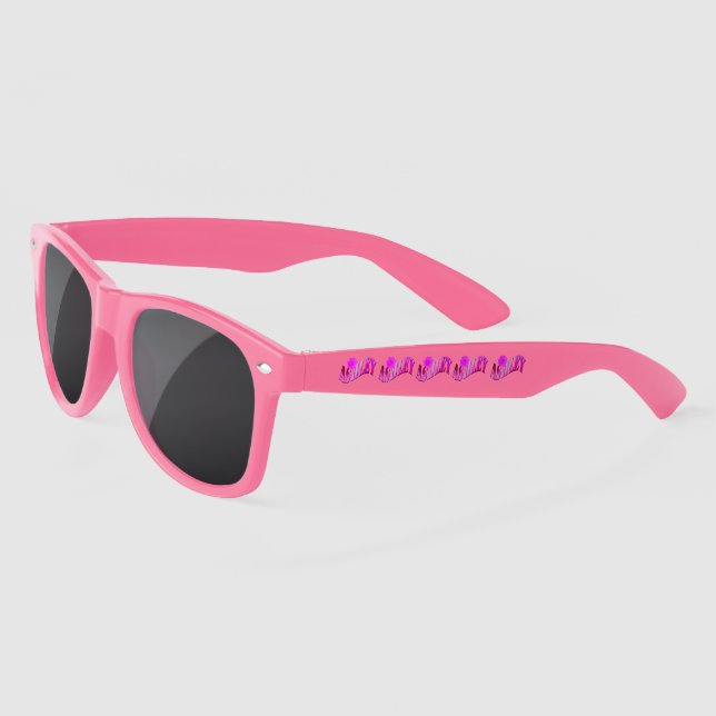 Gafas De Sol Nombres De Asley Rosa Y Púrpura, (Izquierda)